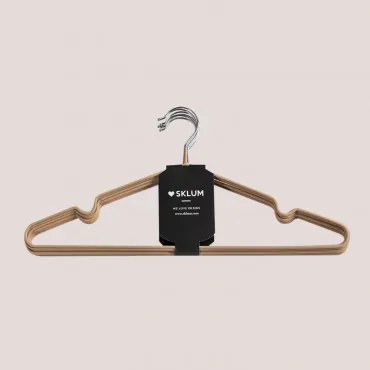 Pack De 6 Cabides Em Metal Anttal Beige De Amêndoa - Sklum