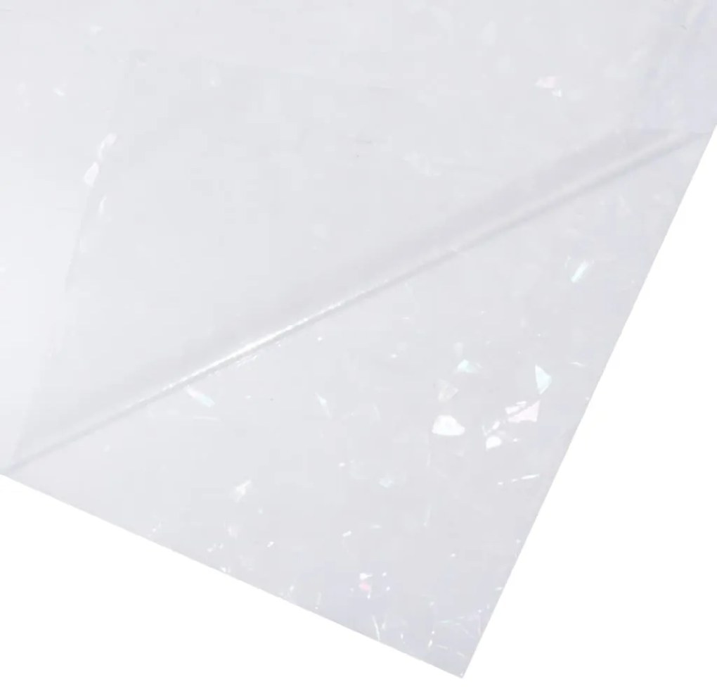 Películas para janela 5 pcs PVC fosco padrão arco-íris 3D