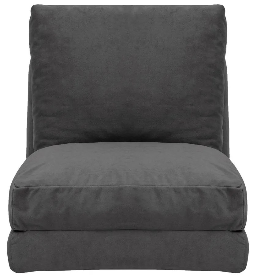 Sofá-Cama Individual Taida – Cinzento – 68x60x26 cm