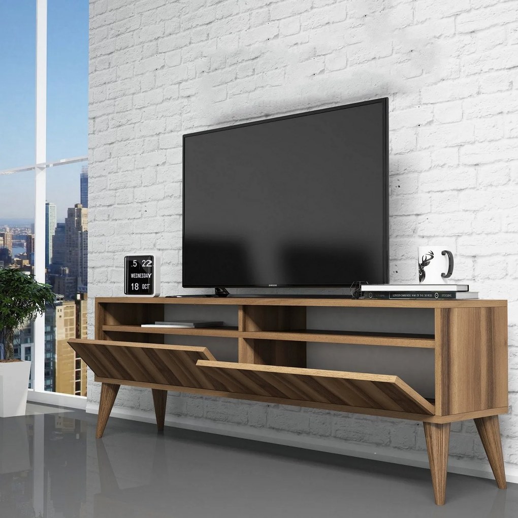 Móvel TV Best – Nogueira – 150 cm x 30 cm x 50 cm