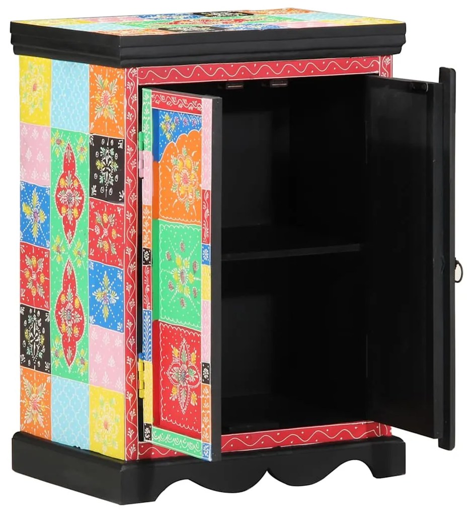vidaXL Aparador Multicolor 50 x 30 x 75 cm Madeira de mangueira maciça