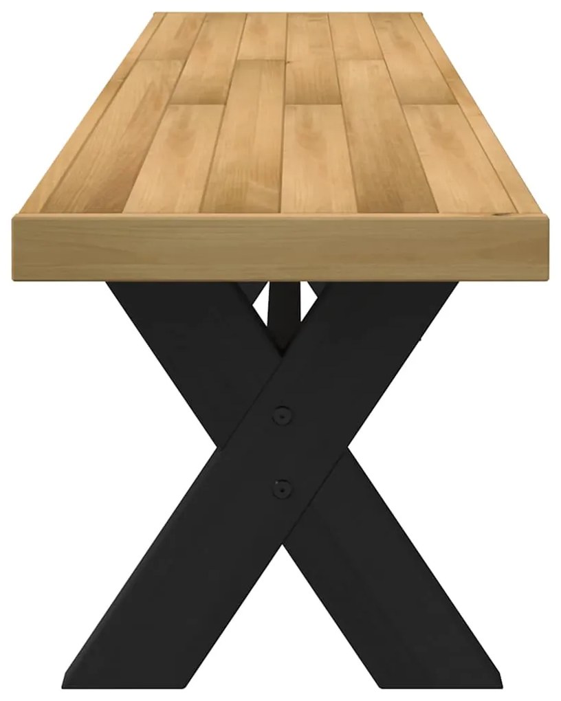 Banco de jantar NOAIN pernas forma X 180x40x45 cm pinho maciço