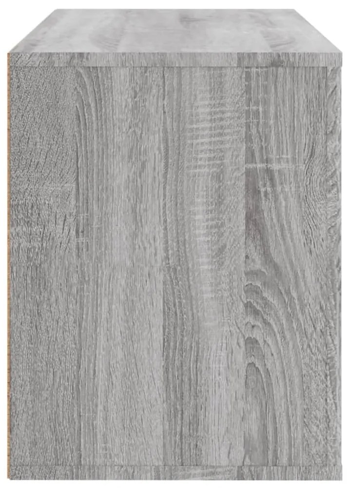Sapateira 80x35x45 cm derivados de madeira sonoma cinza