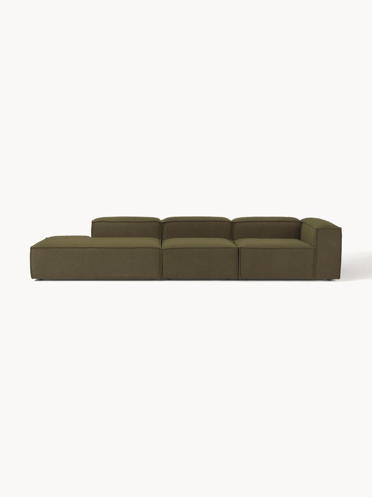 Chaise longue modular XL em bouclé Lennon