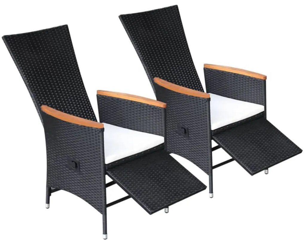 5 pcs conjunto de jantar para jardim preto