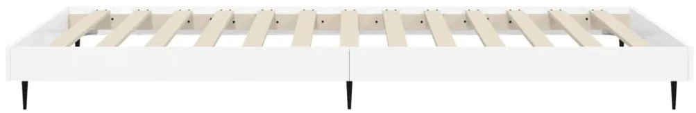 Estrutura cama 90x190 cm derivados de madeira branco brilhante
