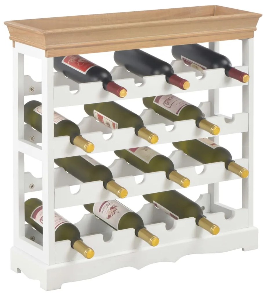 Garrafeira 70x22,5x70,5 cm MDF branco