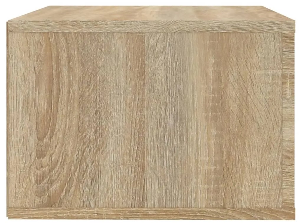 Mesas de cabeceira parede 2 pcs 50x36x25 cm cor carvalho sonoma
