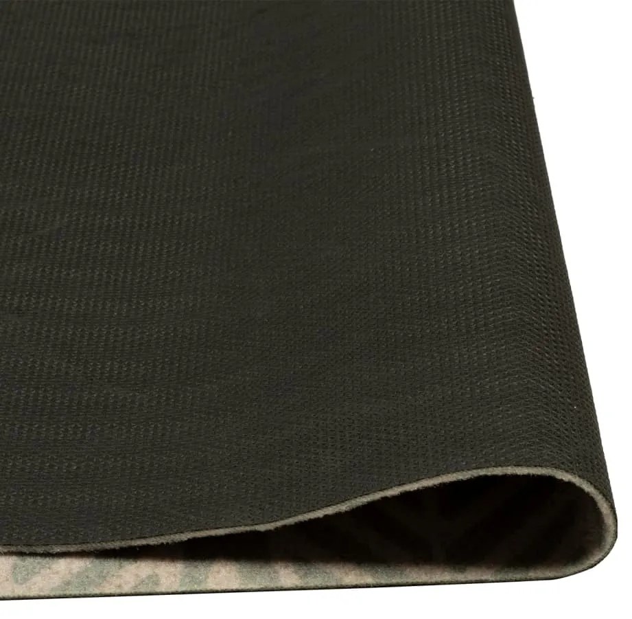 Tapete de cozinha lavável 60x300 cm veludo padrão folhas