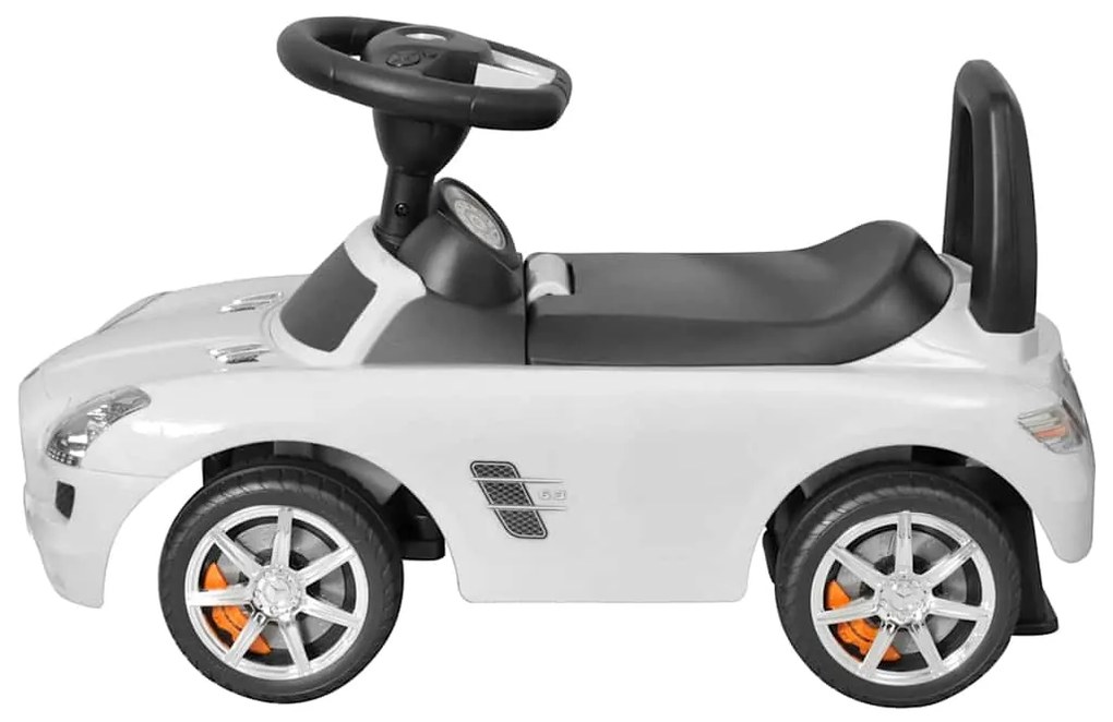 Carro para crianças a pedais branco