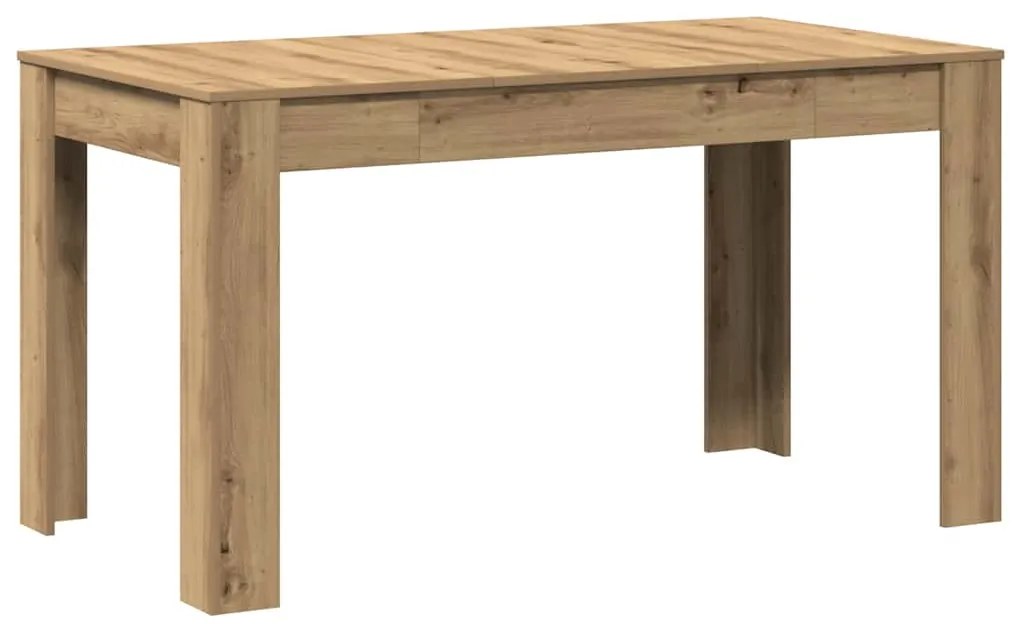 Mesa de jantar 140x74,5x76 cm deriv madeira carvalho artisiano