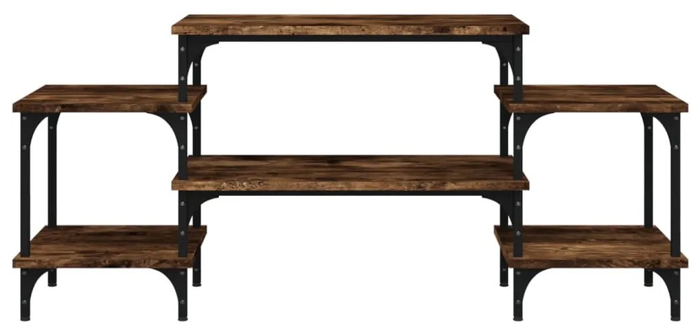 Móvel de TV 117x35x52 cm derivados de madeira carvalho fumado