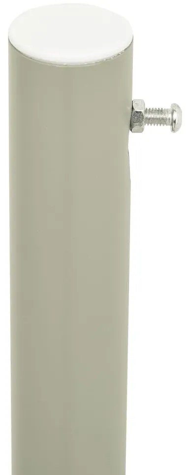 Toldo lateral retrátil para pátio 140x300 cm cinzento