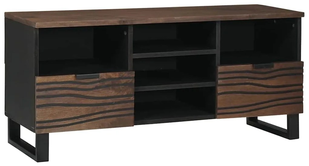 Armário de TV 100x33.5x46 cm em madeira sólida e engenheirada