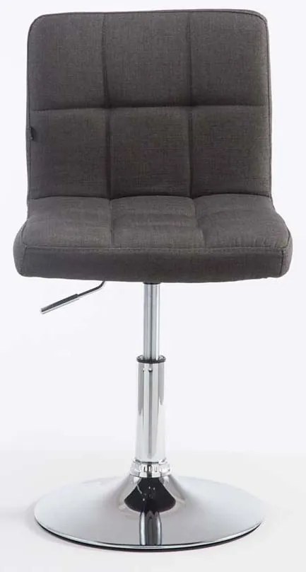 Conjunto de 2 bancos altos Palma V2 em tecido 74-88 x 44 x 49 cm Cinzento