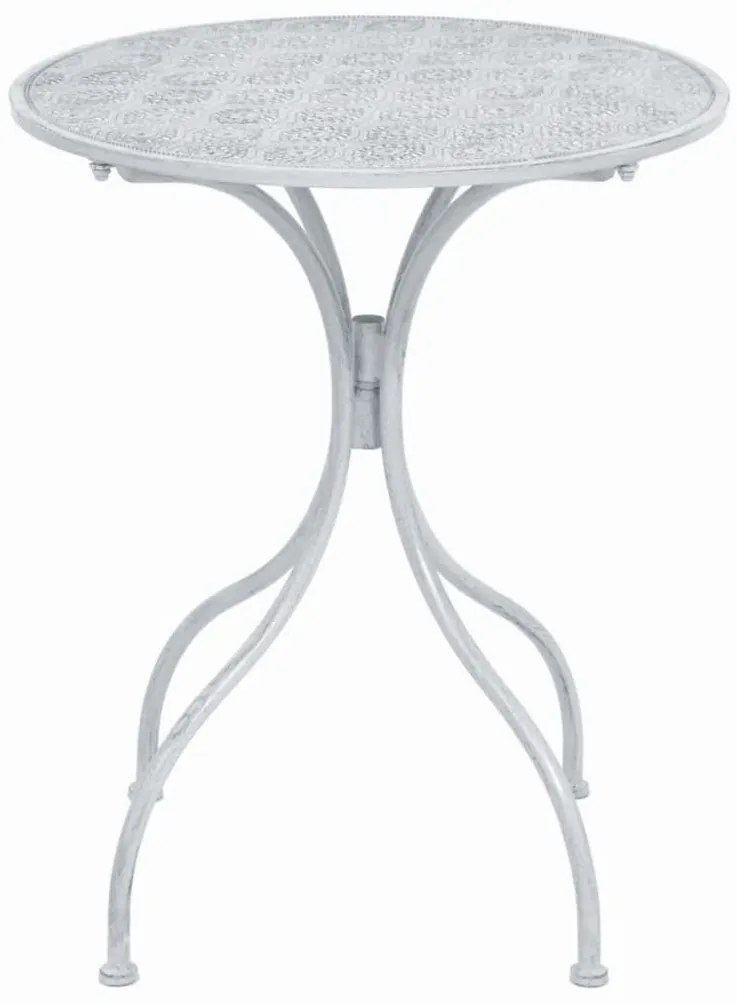 3 pcs conjunto bistrô em aço branco acinzentado