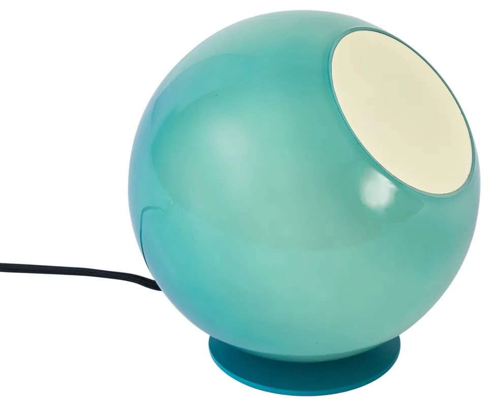 Candeeiro de Mesa Retro Azul com Vidro - Mabel Retro