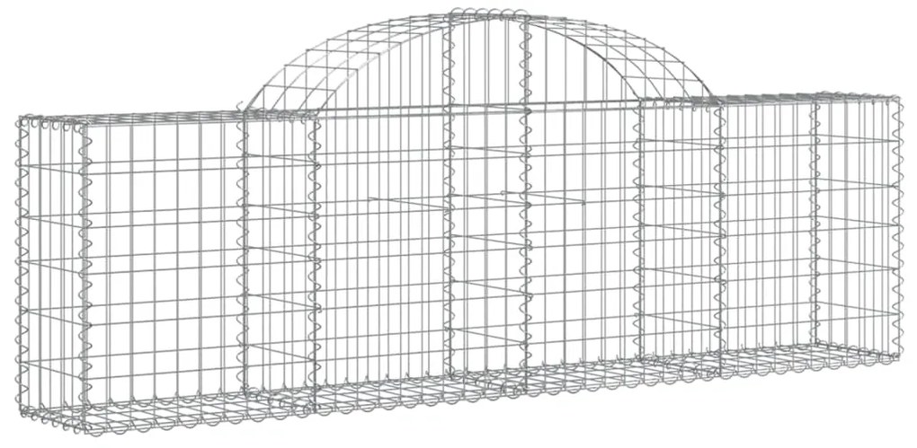 Cestos gabião arqueados 25pcs 200x30x60/80 cm ferro galvanizado