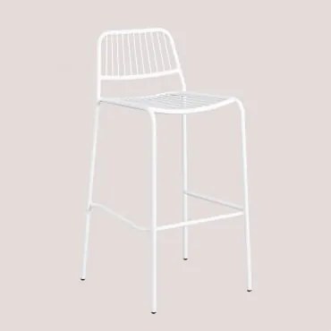 Banco de jardim alto empilhável (75,5 cm) Elton Branco - Sklum