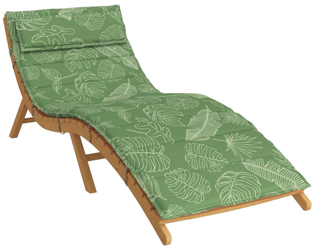vidaXL Almofada para Espreguiçadeira Solar Verde 178 x 60 x 4 cm