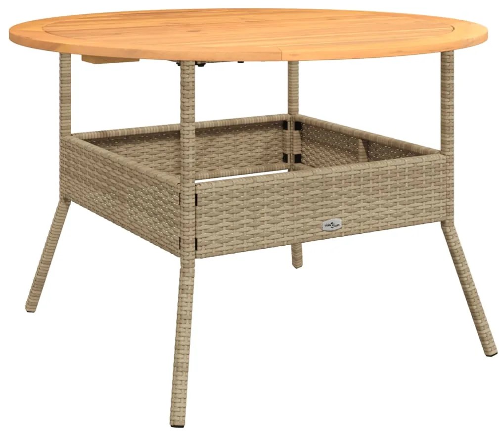 2 pcs conjunto de sofás p/ jardim com almofadões vime PE bege