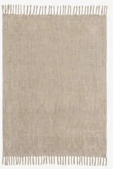 Manta Plaid Em Chenille Maidina Tapioca Bege & 140 X 200 Cm - Sklum