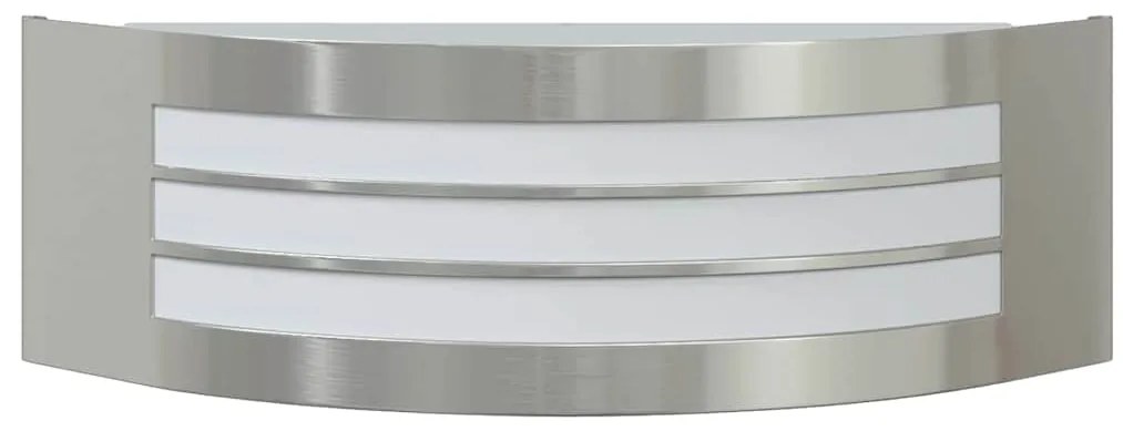 Arandela Externa Prateada Aço Inoxidável IP44