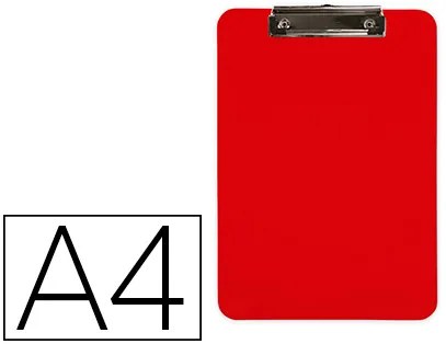 Prancheta Q-Connect Plástico Din A4 Vermelho 2,5mm