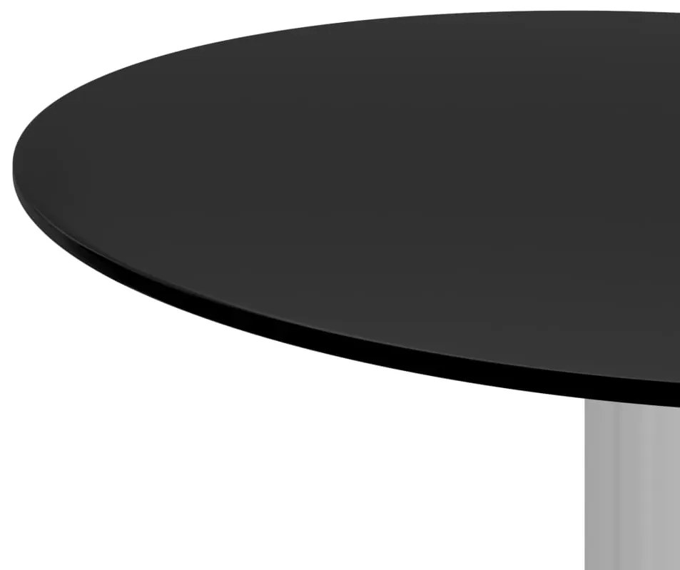 Mesa de centro 40 cm vidro temperado preto