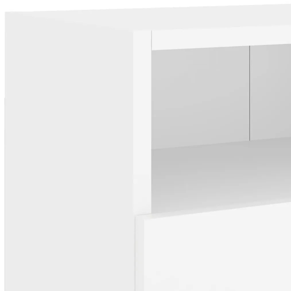 Móveis parede p/ TV 2pcs 80x30x30cm derivados de madeira branco