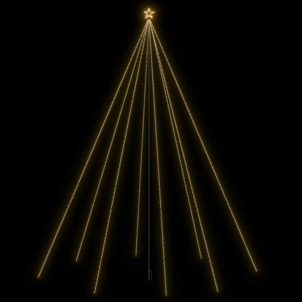 Iluminação cascata p/ árvore Natal int/ext 1300 luzes LED 8 m