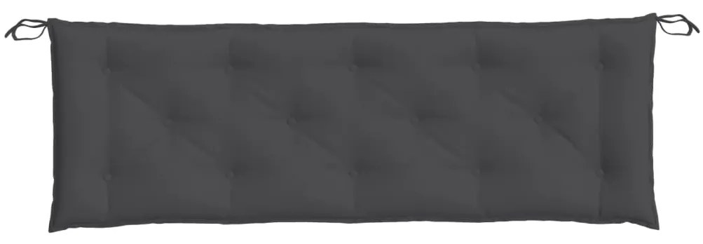 Almofadão banco de jardim 150x50x7cm mesclado tecido antracite