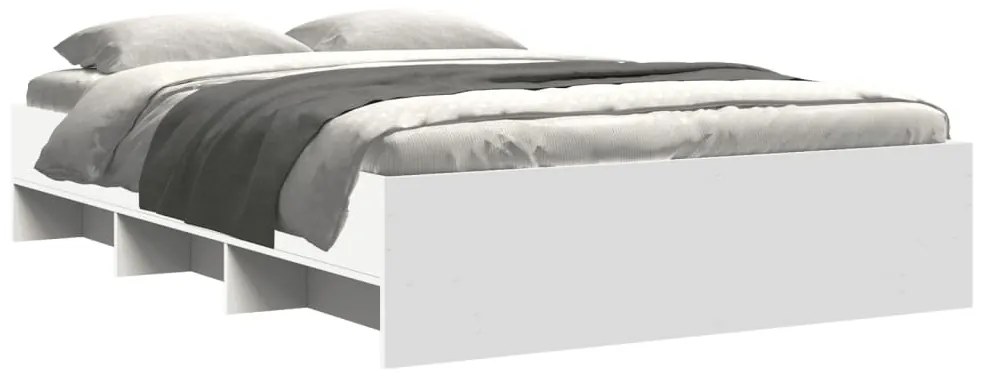 Estrutura de cama 120x200 cm derivados de madeira branco