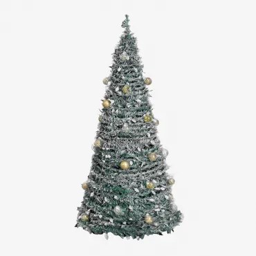 Árvore De Natal Dobrável Com Luzes Led Taimy ↑150 Cm & Dourado - Sklum