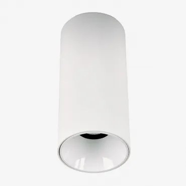 Aplique De Teto Led De Superfície Redondo Ø7,2 Cm Para Exterior Em Alumínio Luisiana Branco & Branco 3000k & 8 W & 23º - Sklum