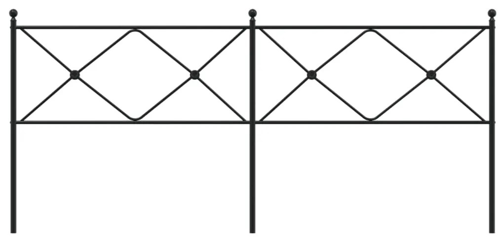 Cabeceira de cama 200 cm metal preto