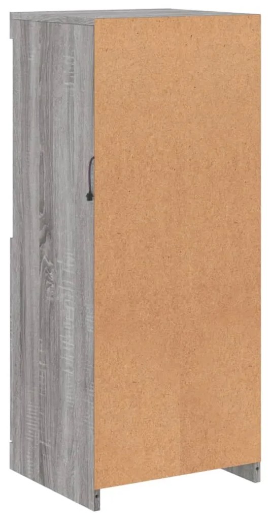 Aparador com luzes LED 41x37x100 cm cinzento sonoma