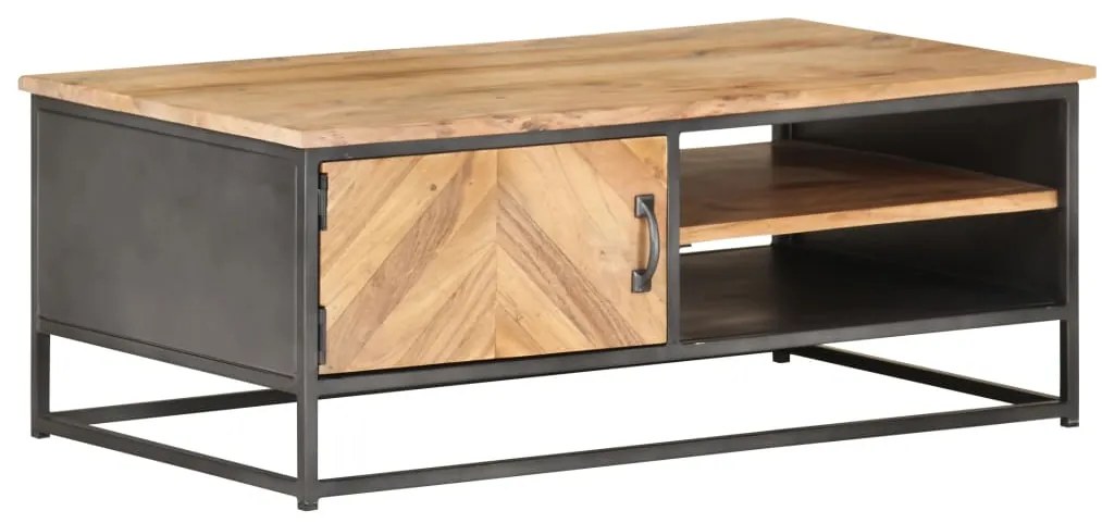 Mesa de centro 90x50x35 cm madeira de acácia maciça