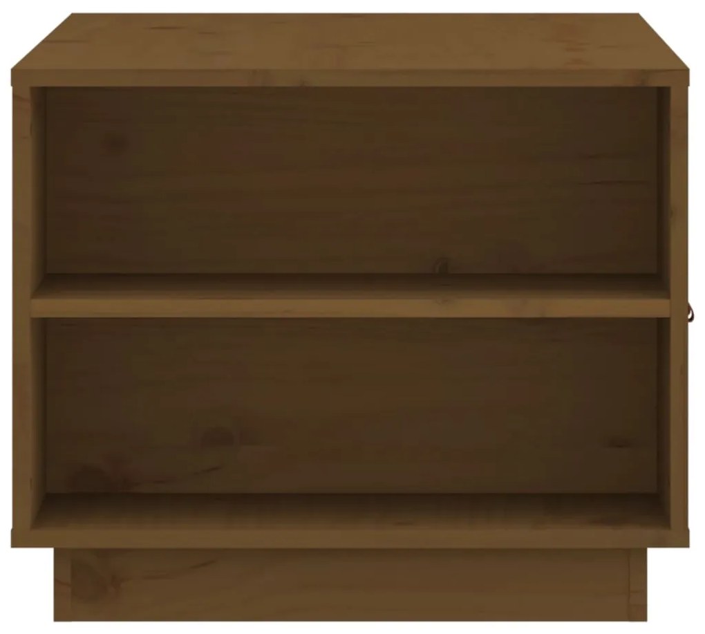 Mesa de centro 100x50x41 cm pinho maciço castanho mel