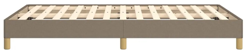 Estrutura de cama sem colchão 120x190cm tecido cinzento