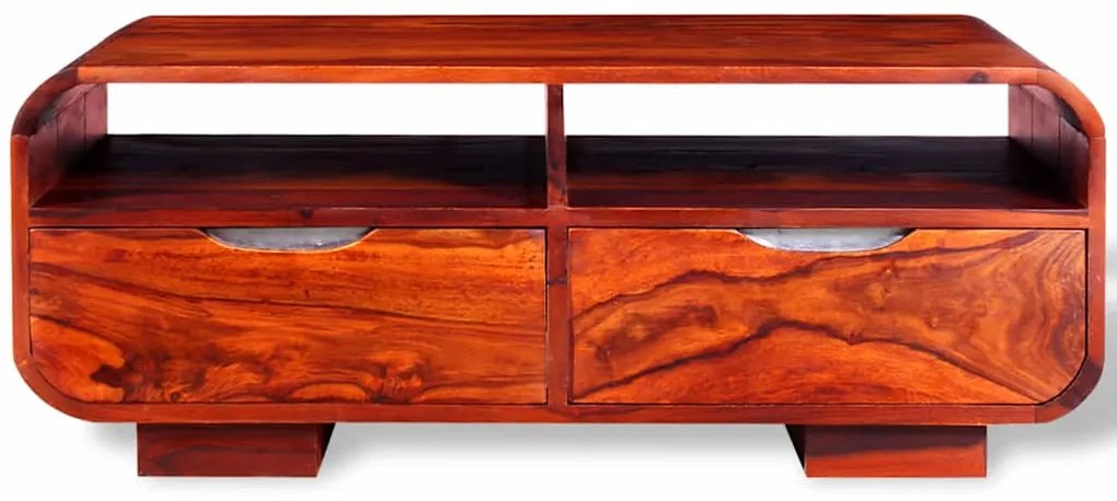 Mesa de centro madeira de acácia maciça 90x40x35 cm