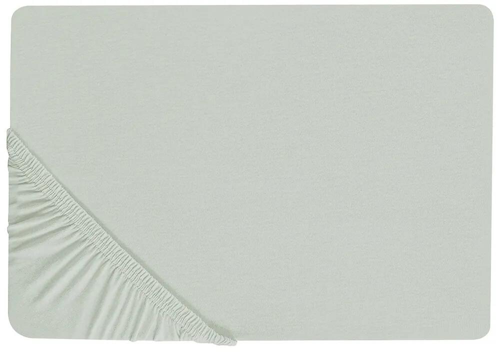 Lençol-capa em algodão verde claro 200 x 200 cm JANBU Beliani