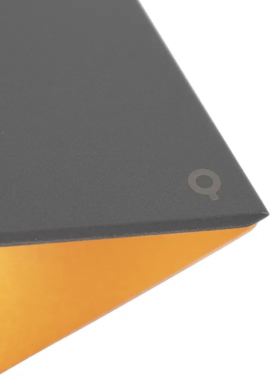 Candeeiro de parede Fold cinzento com cobre Design,Moderno