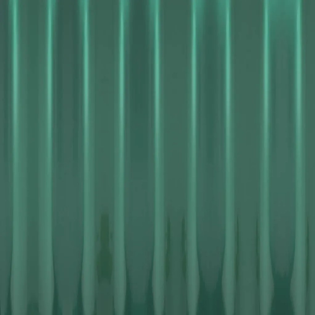Painéis de telhado 12 pcs 100x36 cm aço revestido a pó verde