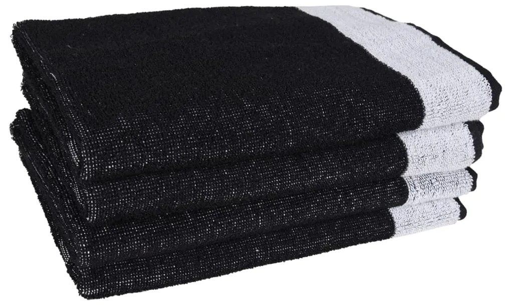 Conjunto de panos de cozinha 12 pcs algodão preto