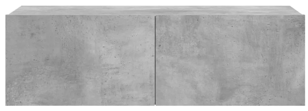 Móvel de TV 100x30x30 cm derivados de madeira cinzento cimento