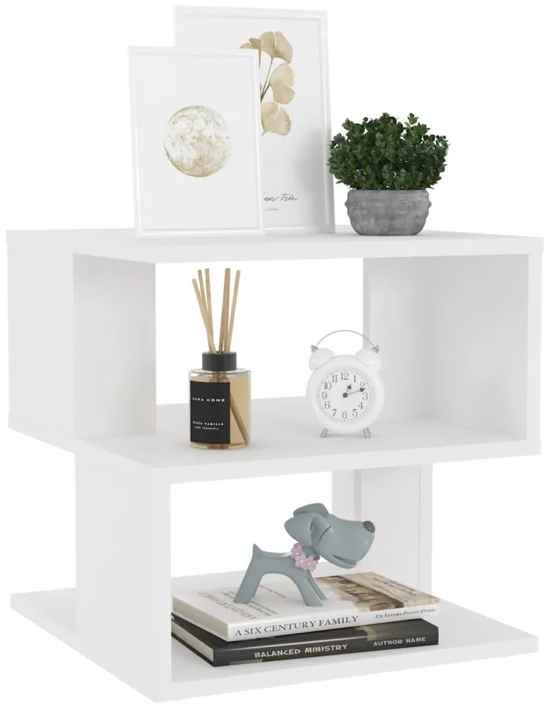 Mesa de apoio 40x40x40 cm derivados de madeira branco