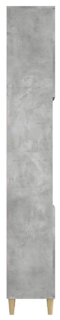 Armário WC 30x30x190 cm derivados de madeira cinzento cimento
