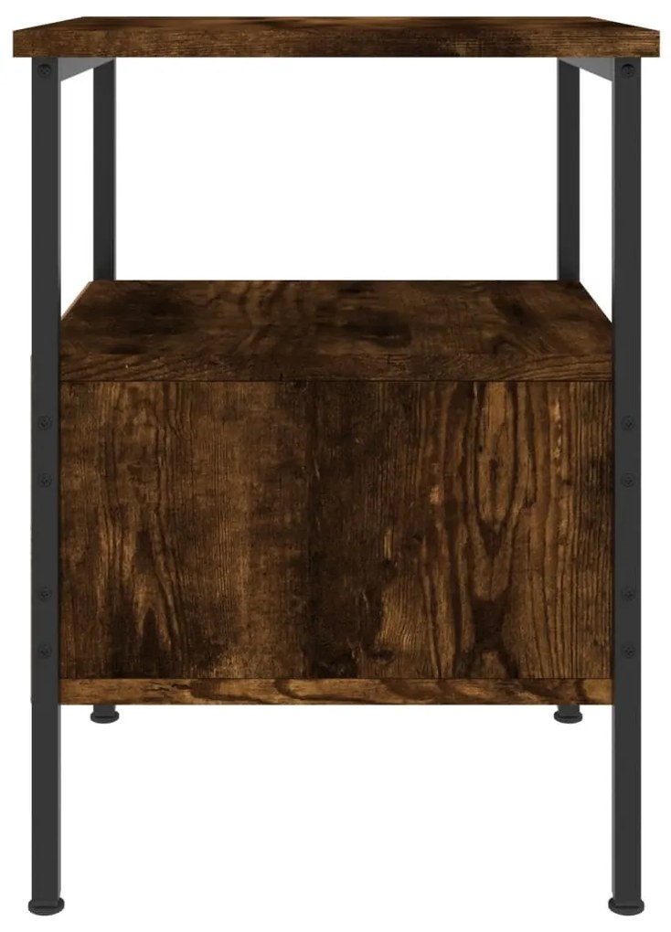 Mesa cabeceira 34x36x50 cm derivados de madeira carvalho fumado