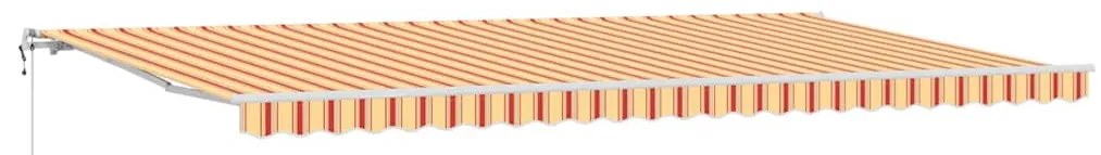 Toldo Retrátil Amarelo e laranja 600 × 350 cm amarelo e laranja
